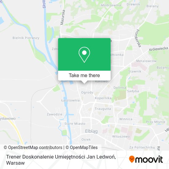 Trener Doskonalenie Umiejętności Jan Ledwoń map