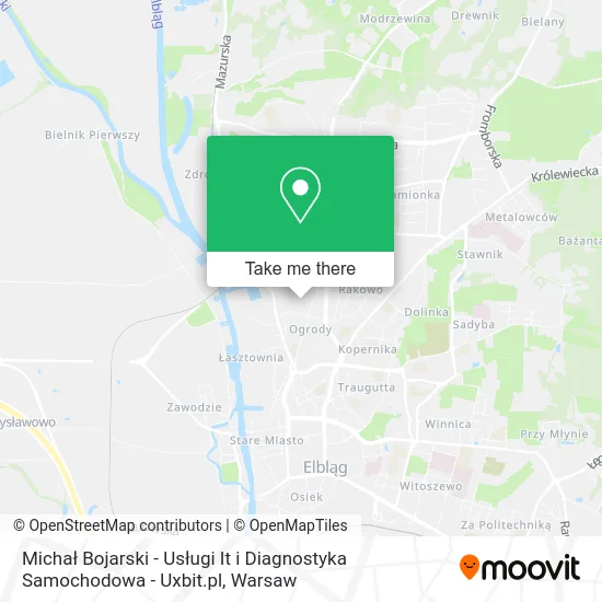 Michał Bojarski - Usługi It i Diagnostyka Samochodowa - Uxbit.pl map