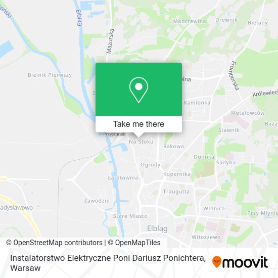 Instalatorstwo Elektryczne Poni Dariusz Ponichtera map