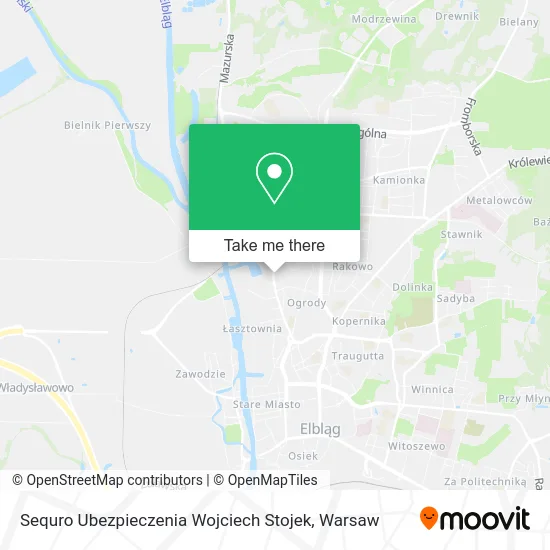 Карта Sequro Ubezpieczenia Wojciech Stojek