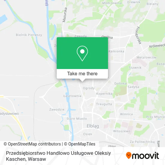 Карта Przedsiębiorstwo Handlowo Usługowe Oleksiy Kaschen