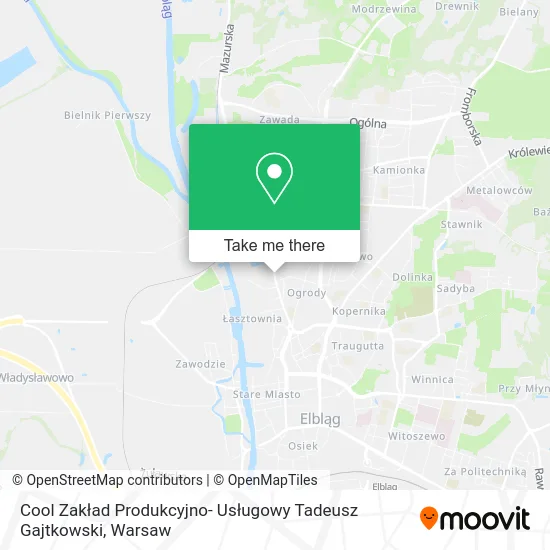 Карта Cool Zakład Produkcyjno- Usługowy Tadeusz Gajtkowski