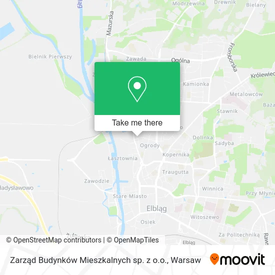 Карта Zarząd Budynków Mieszkalnych sp. z o.o.