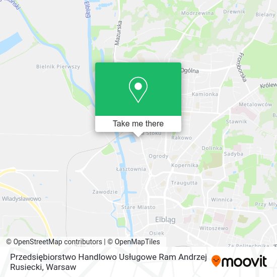 Przedsiębiorstwo Handlowo Usługowe Ram Andrzej Rusiecki map