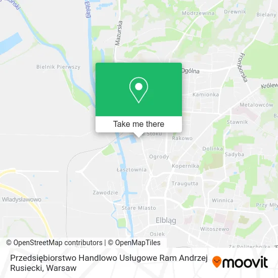 Przedsiębiorstwo Handlowo Usługowe Ram Andrzej Rusiecki map