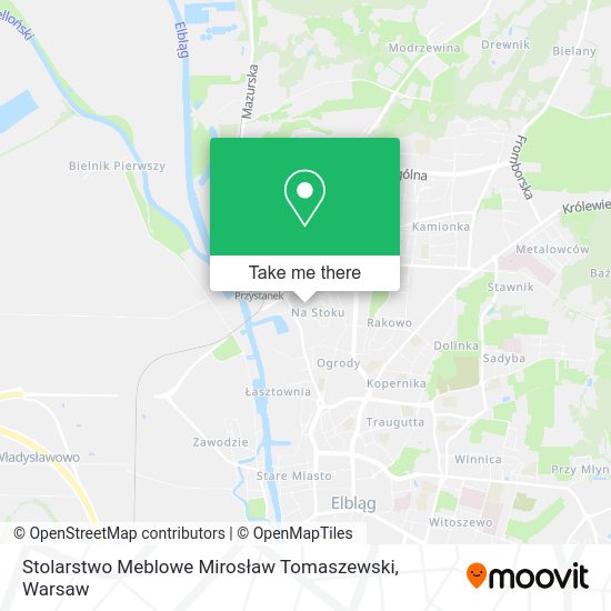 Stolarstwo Meblowe Mirosław Tomaszewski map