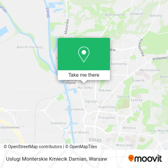 Usługi Monterskie Kmiecik Damian map
