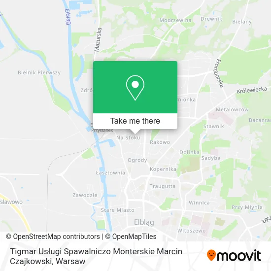 Tigmar Usługi Spawalniczo Monterskie Marcin Czajkowski map