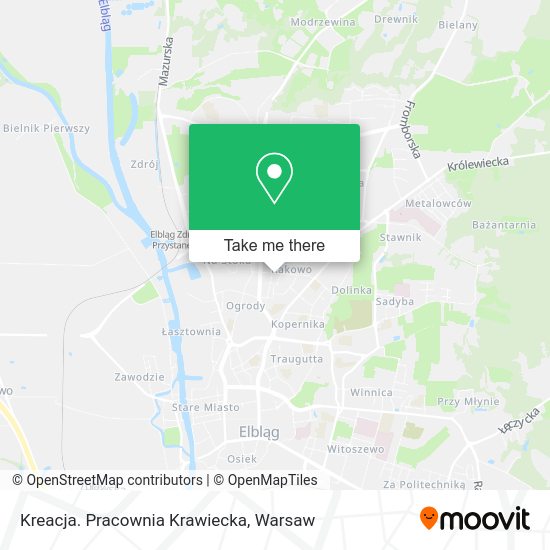 Kreacja. Pracownia Krawiecka map