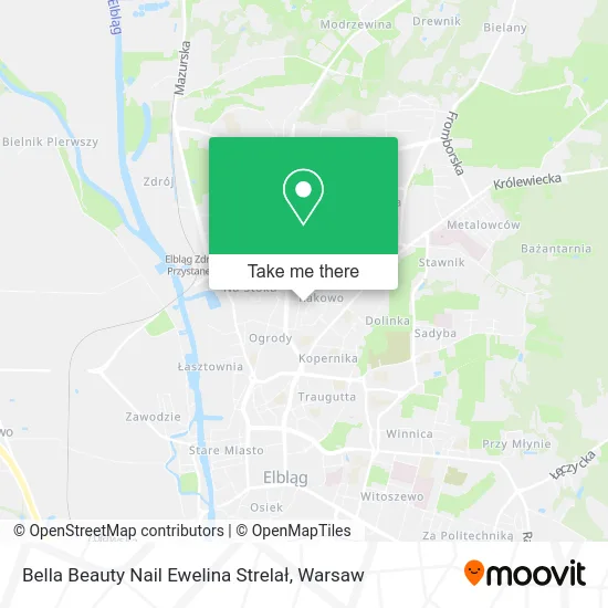 Bella Beauty Nail Ewelina Strelał map
