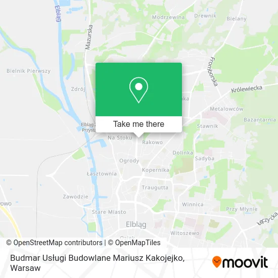 Карта Budmar Usługi Budowlane Mariusz Kakojejko