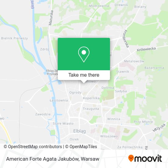 American Forte Agata Jakubów map