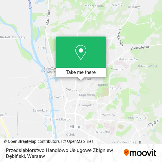 Przedsiębiorstwo Handlowo Usługowe Zbigniew Dębiński map