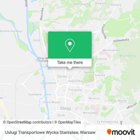 Карта Usługi Transportowe Wycka Stanisław