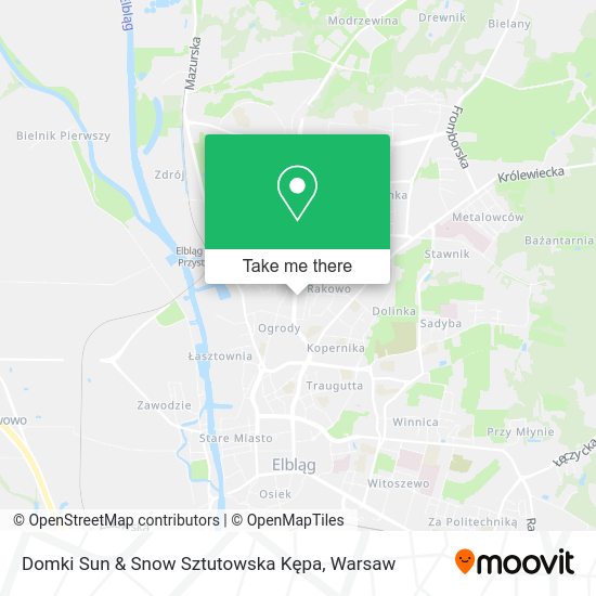 Domki Sun & Snow Sztutowska Kępa map