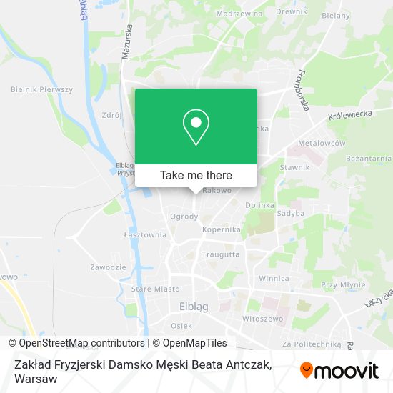 Zakład Fryzjerski Damsko Męski Beata Antczak map