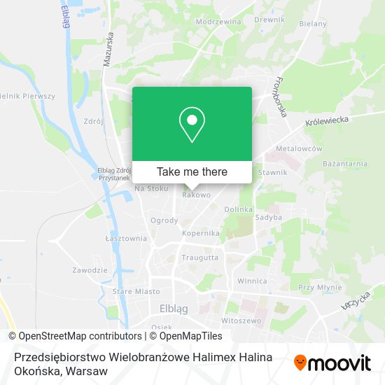 Przedsiębiorstwo Wielobranżowe Halimex Halina Okońska map