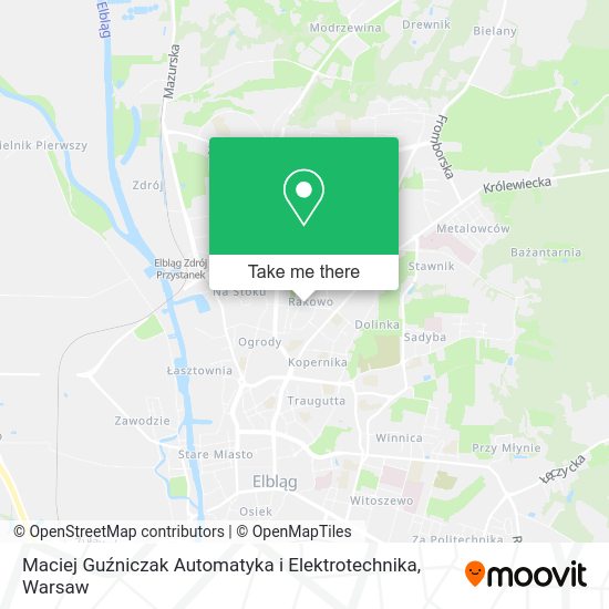 Maciej Guźniczak Automatyka i Elektrotechnika map