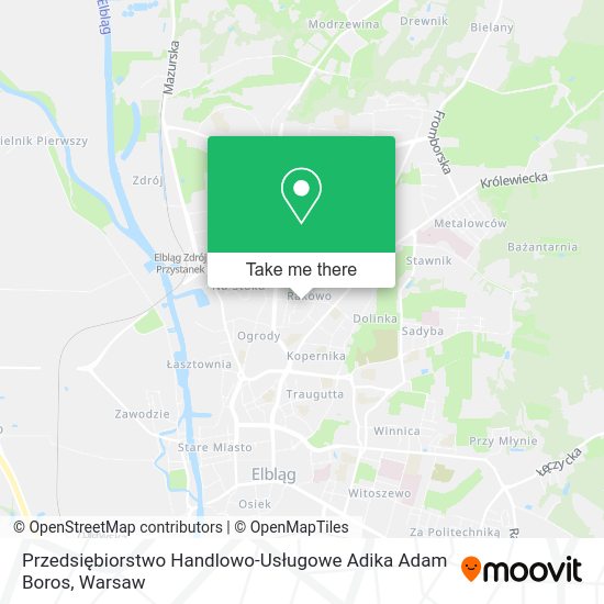 Przedsiębiorstwo Handlowo-Usługowe Adika Adam Boros map