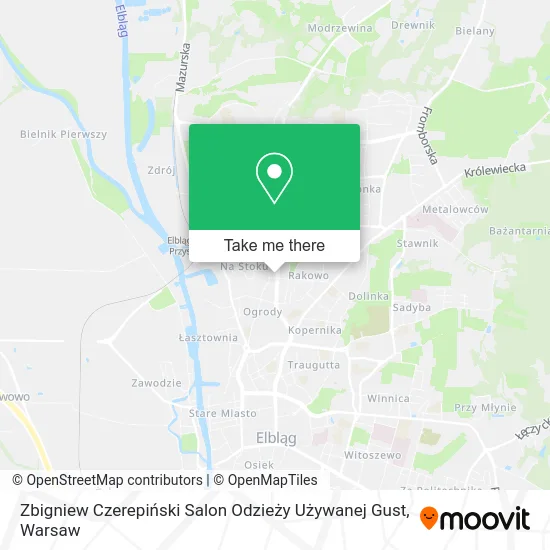 Zbigniew Czerepiński Salon Odzieży Używanej Gust map