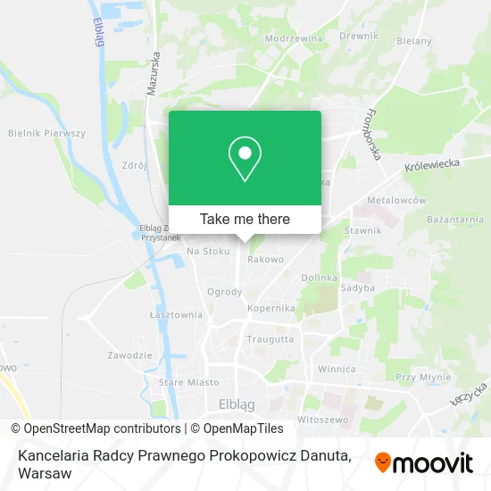 Карта Kancelaria Radcy Prawnego Prokopowicz Danuta