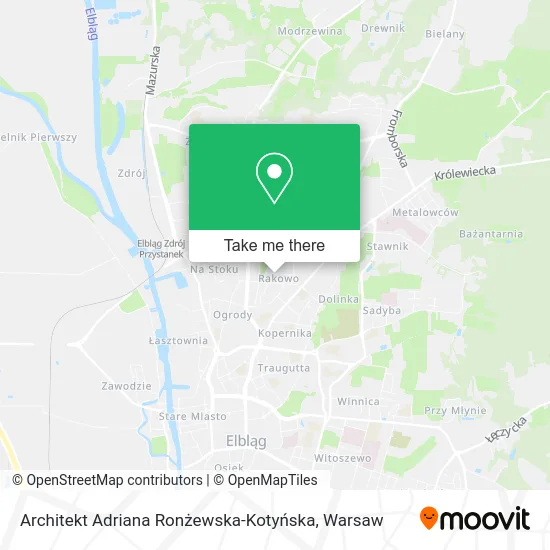 Architekt Adriana Ronżewska-Kotyńska map