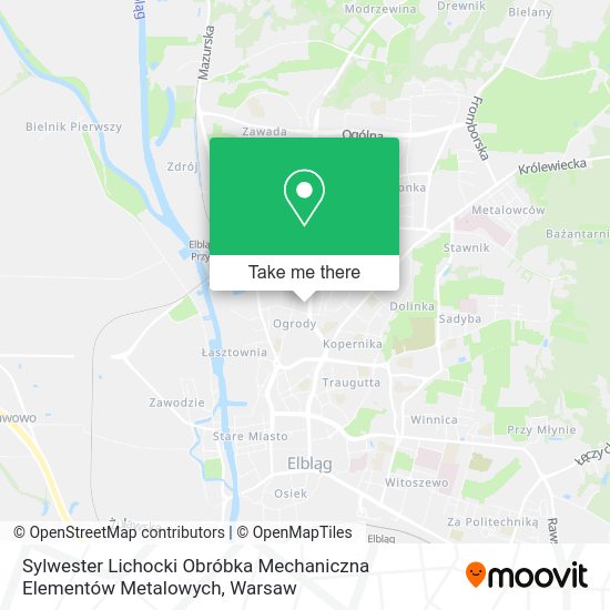 Sylwester Lichocki Obróbka Mechaniczna Elementów Metalowych map