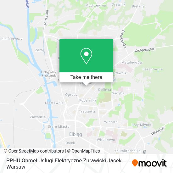 PPHU Ohmel Usługi Elektryczne Żurawicki Jacek map