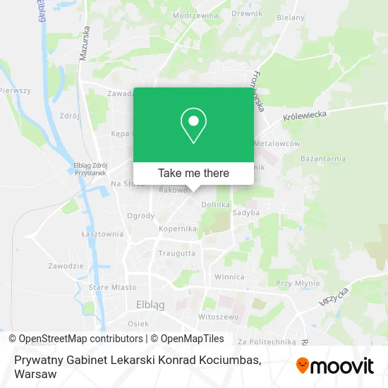 Prywatny Gabinet Lekarski Konrad Kociumbas map