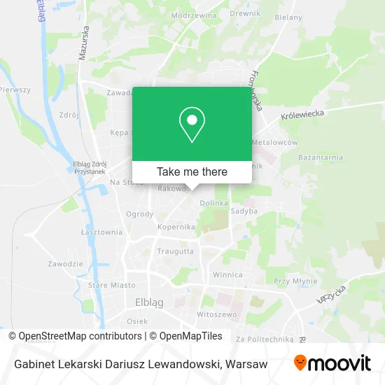 Карта Gabinet Lekarski Dariusz Lewandowski