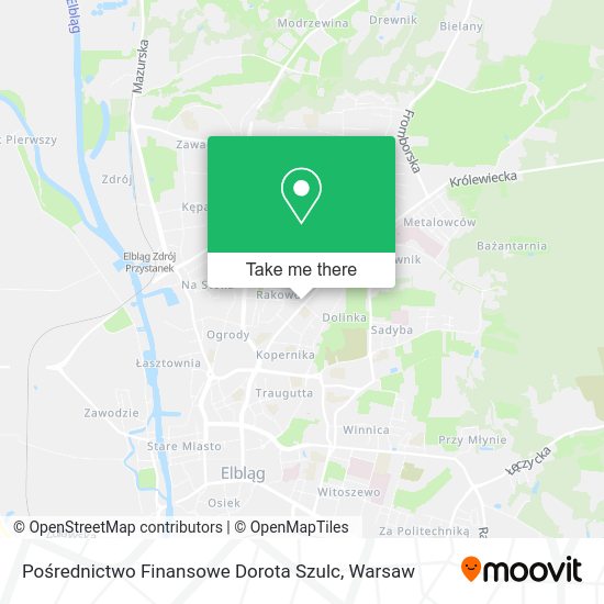 Pośrednictwo Finansowe Dorota Szulc map