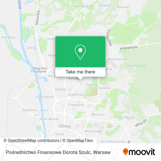 Карта Pośrednictwo Finansowe Dorota Szulc