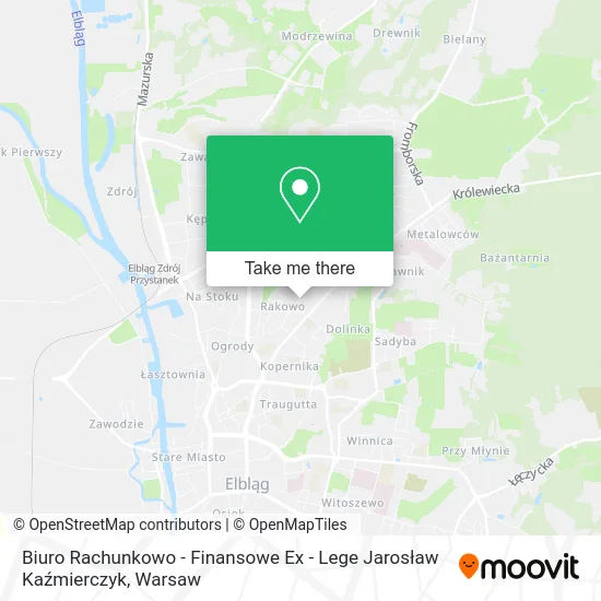 Biuro Rachunkowo - Finansowe Ex - Lege Jarosław Kaźmierczyk map