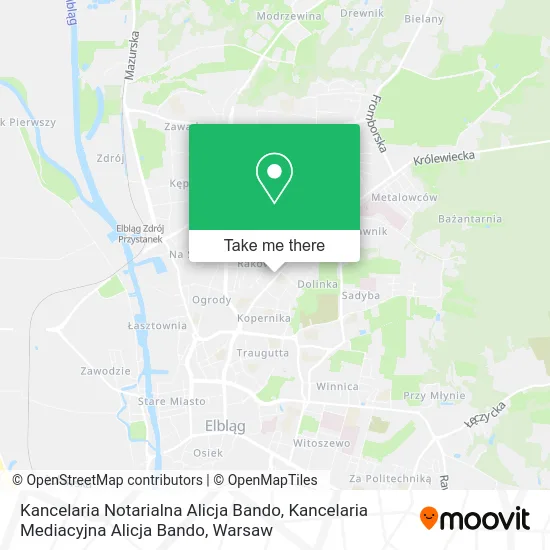 Карта Kancelaria Notarialna Alicja Bando, Kancelaria Mediacyjna Alicja Bando