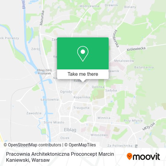 Pracownia Architektoniczna Proconcept Marcin Kaniewski map