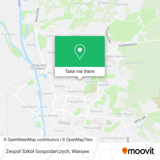 Zespół Szkół Gospodarczych map