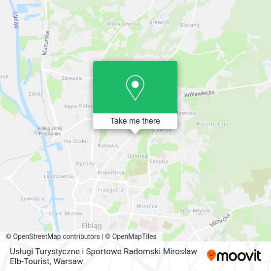 Usługi Turystyczne i Sportowe Radomski Mirosław Elb-Tourist map