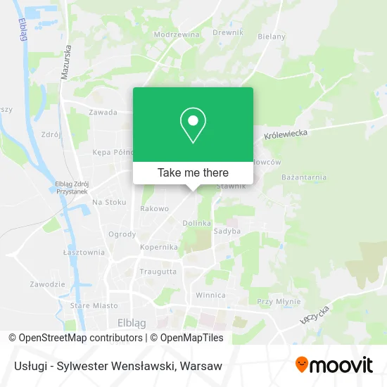 Usługi - Sylwester Wensławski map