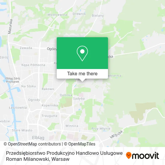 Карта Przedsiębiorstwo Produkcyjno Handlowo Usługowe Roman Milanowski