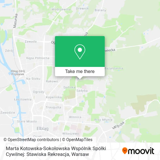 Marta Kotowska-Sokołowska Wspólnik Spółki Cywilnej: Stawiska Rekreacja map
