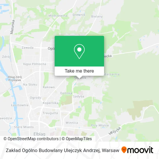 Zakład Ogólno Budowlany Ulejczyk Andrzej map