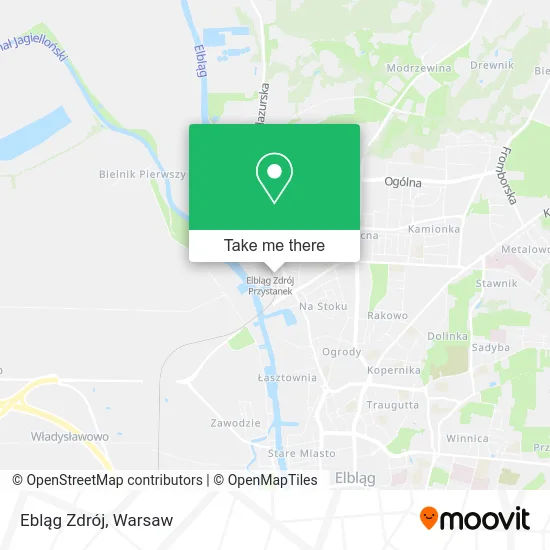 Ebląg Zdrój map