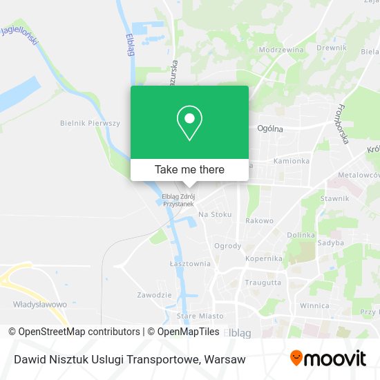 Dawid Nisztuk Uslugi Transportowe map