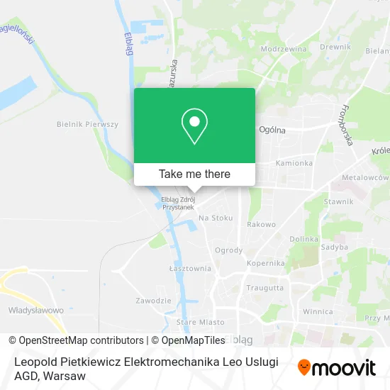 Leopold Pietkiewicz Elektromechanika Leo Uslugi AGD map