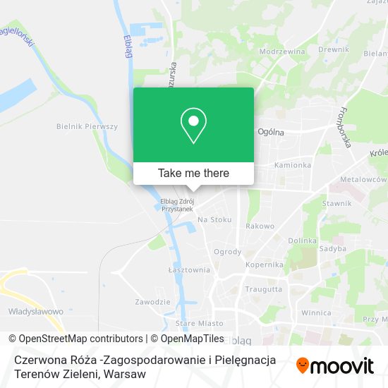 Czerwona Róża -Zagospodarowanie i Pielęgnacja Terenów Zieleni map