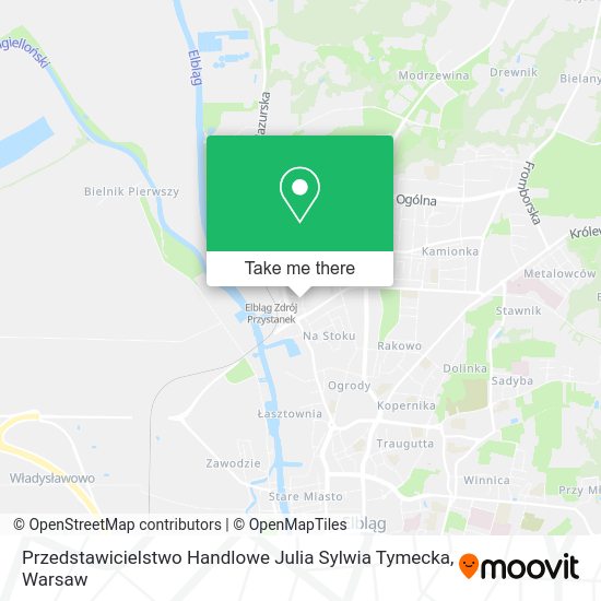 Przedstawicielstwo Handlowe Julia Sylwia Tymecka map