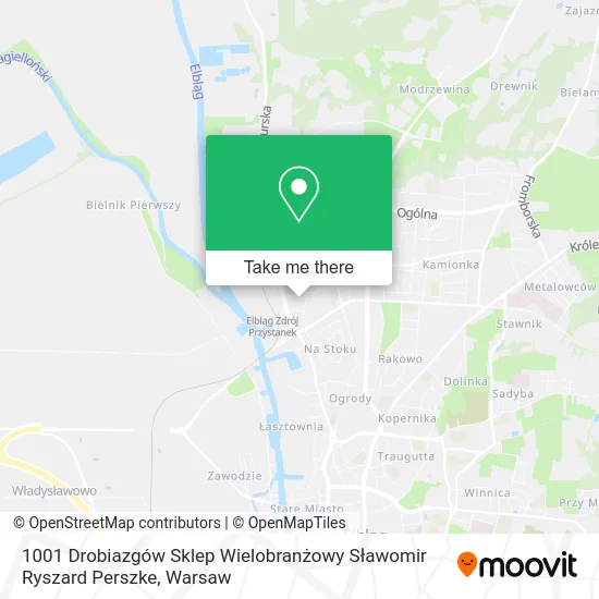 1001 Drobiazgów Sklep Wielobranżowy Sławomir Ryszard Perszke map
