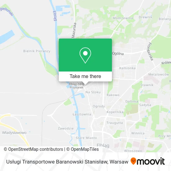 Карта Usługi Transportowe Baranowski Stanisław