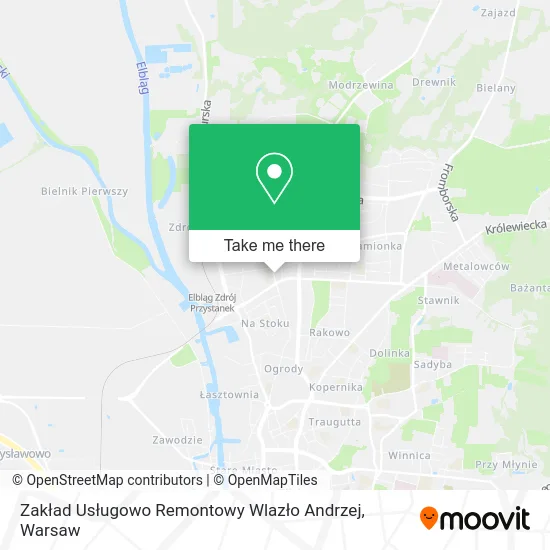 Zakład Usługowo Remontowy Wlazło Andrzej map