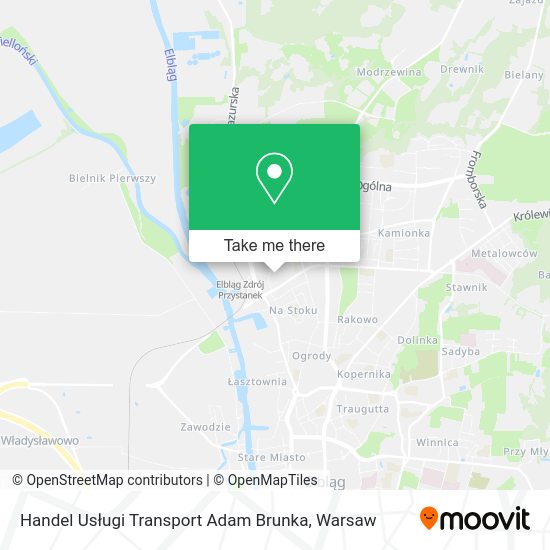 Handel Usługi Transport Adam Brunka map